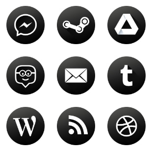Social Media | Black & White41 HIGH QUALITY SOCIAL MEDIA svg vector icon sets