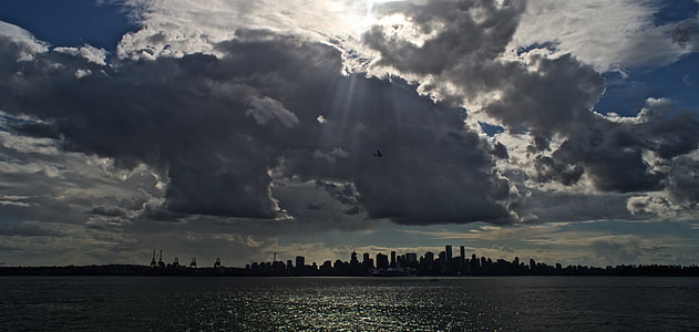 city skyline under cloudy sky thumbnail