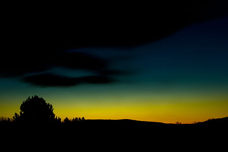 dawn, nature, sunset, dark thumbnail