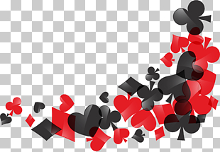 Cassino Playing card Casino Suit Poker, Poker Style Background, red and black hearts, clubs, spades, and diamonds PNG clipart