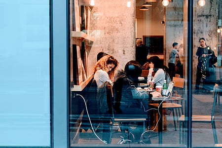 women sitting inside a restaurant thumbnail