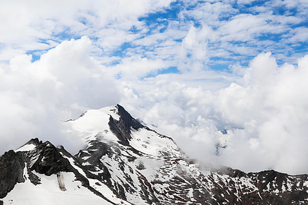 white and black snow field mountain thumbnail