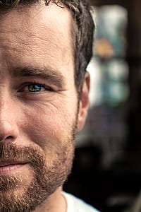 Man's Half Face Photo thumbnail