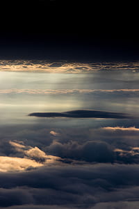 blue sky covered with clouds and light thumbnail