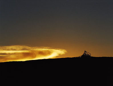 silhouette photo of field during golden ghour thumbnail