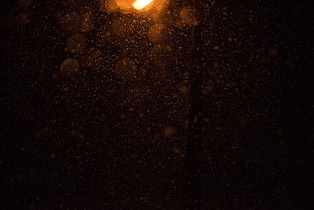 snow, snowing, light, bokeh thumbnail