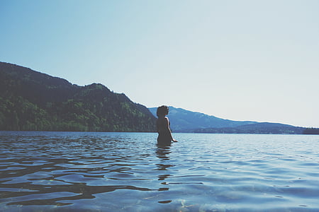 woman standing in water thumbnail