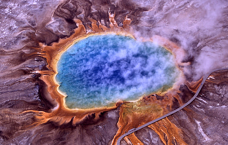 Grand Prismatic Spring in Yellowstone National Park, Wyoming thumbnail