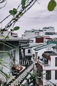 high-angle photography of concrete houses thumbnail