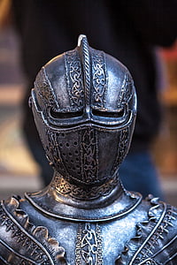 closeup photo of gray knight armor thumbnail