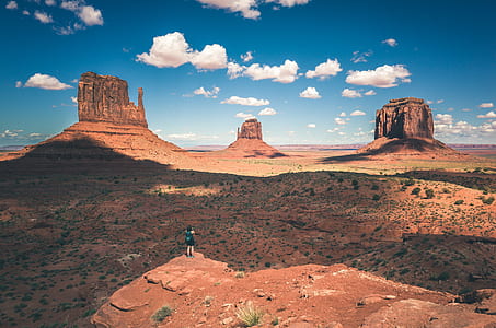 person on cliff Gran Canyon, Utah thumbnail