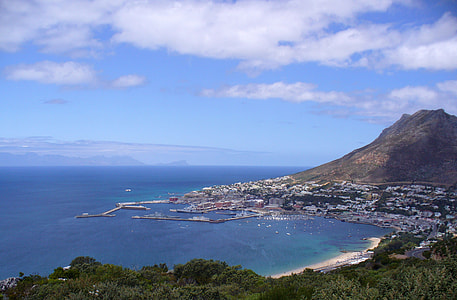 Simonstown harbor landscape in Cape Town, South Africa thumbnail