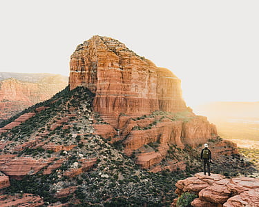 landscape photography of brown mountain thumbnail