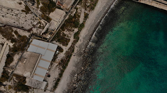 bird's eye-view photography of body of water thumbnail