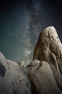 photo of Milky Way Galaxy above stones thumbnail