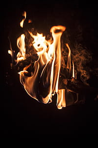 Close-up Photography Of Bonfire thumbnail