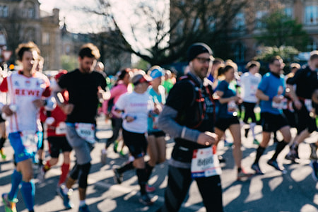 Marathon runners blurred thumbnail