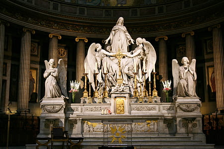 white concrete angel statues thumbnail
