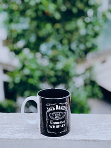 black and white Jack Daniel's Tennessee Whiskey mug thumbnail