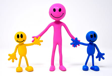 three human figure holding hands illustration thumbnail