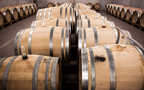 brown wooden wine barrel lot thumbnail