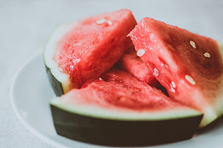 Sliced Watermelon on Plate thumbnail