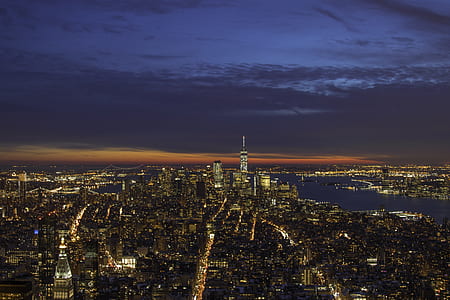 city buildings during night thumbnail