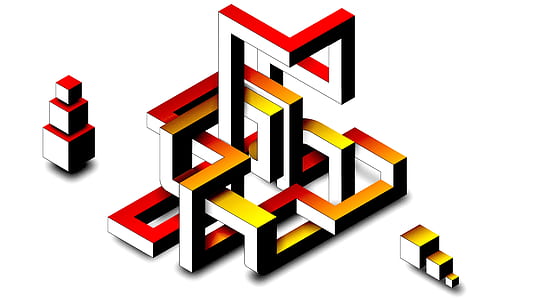 yellow and red cube wallpaper thumbnail