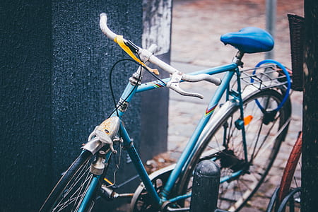 teal and silver dutch bike thumbnail