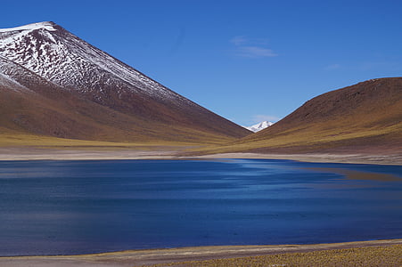 photograph of mountain beside body of water thumbnail