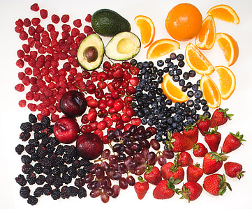 assorted fruits with white background thumbnail