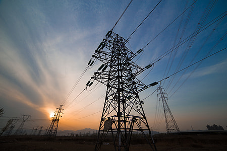 low angle electric tower photography thumbnail