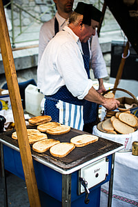 Traditional Czech toasted bread with garlic thumbnail