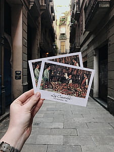 Photo of a Person Holding Postcards thumbnail