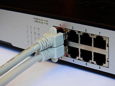 close-up photo of black modem router thumbnail