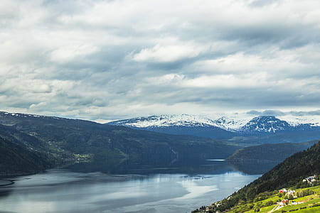 Landscape of River Near the Mountains thumbnail