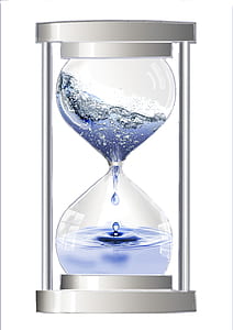 silver hour glass dropping thumbnail