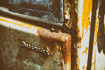 Close-up crop shop of an old rusty gas pump. Image captured in Kent, England thumbnail