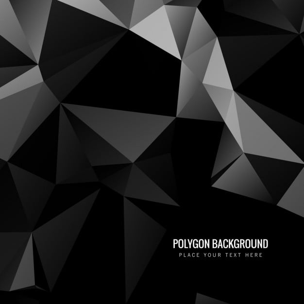 Stylish black polygonal background eps, ai file