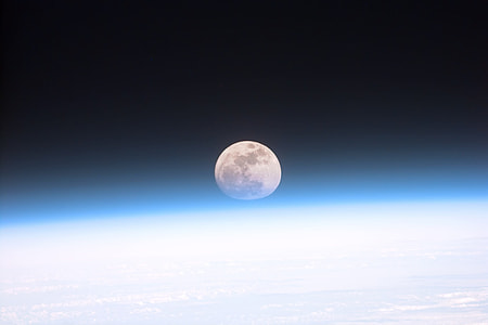 Moon on space view thumbnail