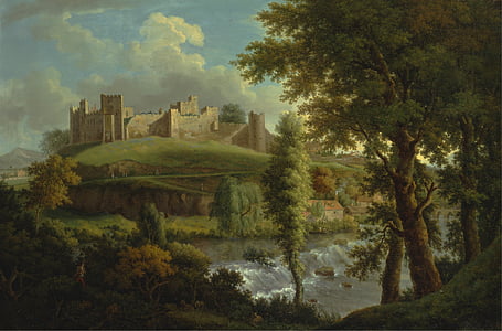 painting of palace on hill thumbnail