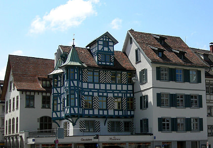 Old houses of St. Gallen in Switzerland thumbnail