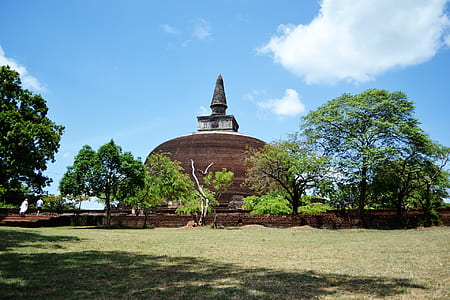 brown dome temple surrounded by green leafed trees during daytime thumbnail