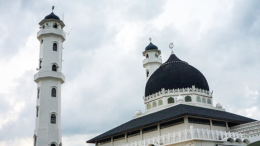 white and black mosque thumbnail