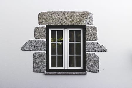 closed white wooden window frame thumbnail