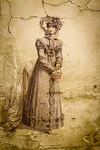 illustration of woman in gray dress thumbnail