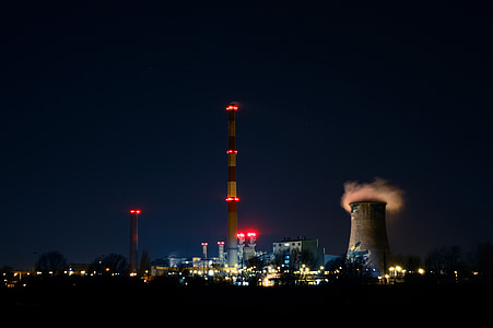 landscape photography of lighted high-rise building thumbnail
