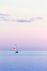 sailboat at the center of body of water thumbnail