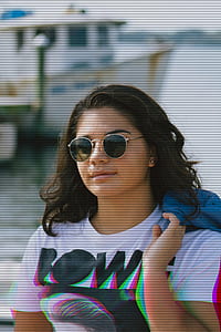 woman holding blue jacket screengrab thumbnail