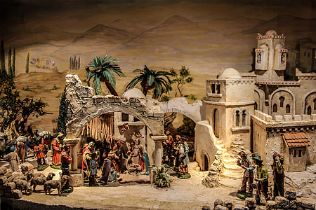 group of people wearing traditional dress painting thumbnail
